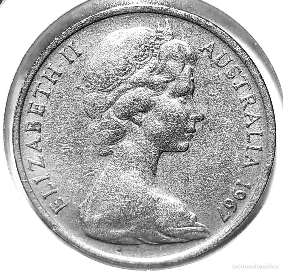 Monedas antiguas de Ocean&iacute;a: AUSTRALIA (1966-2022) - 10 CENTAVOS 1967 - REINA ISABEL II - A - 5,65 GR. CUPRONIQUEL