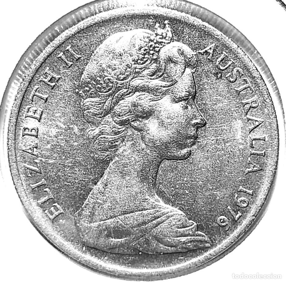 Monedas antiguas de Ocean&iacute;a: AUSTRALIA (1966-2022) - 10 CENTAVOS 1976 - REINA ISABEL II - A - 5,65 GR. CUPRONIQUEL