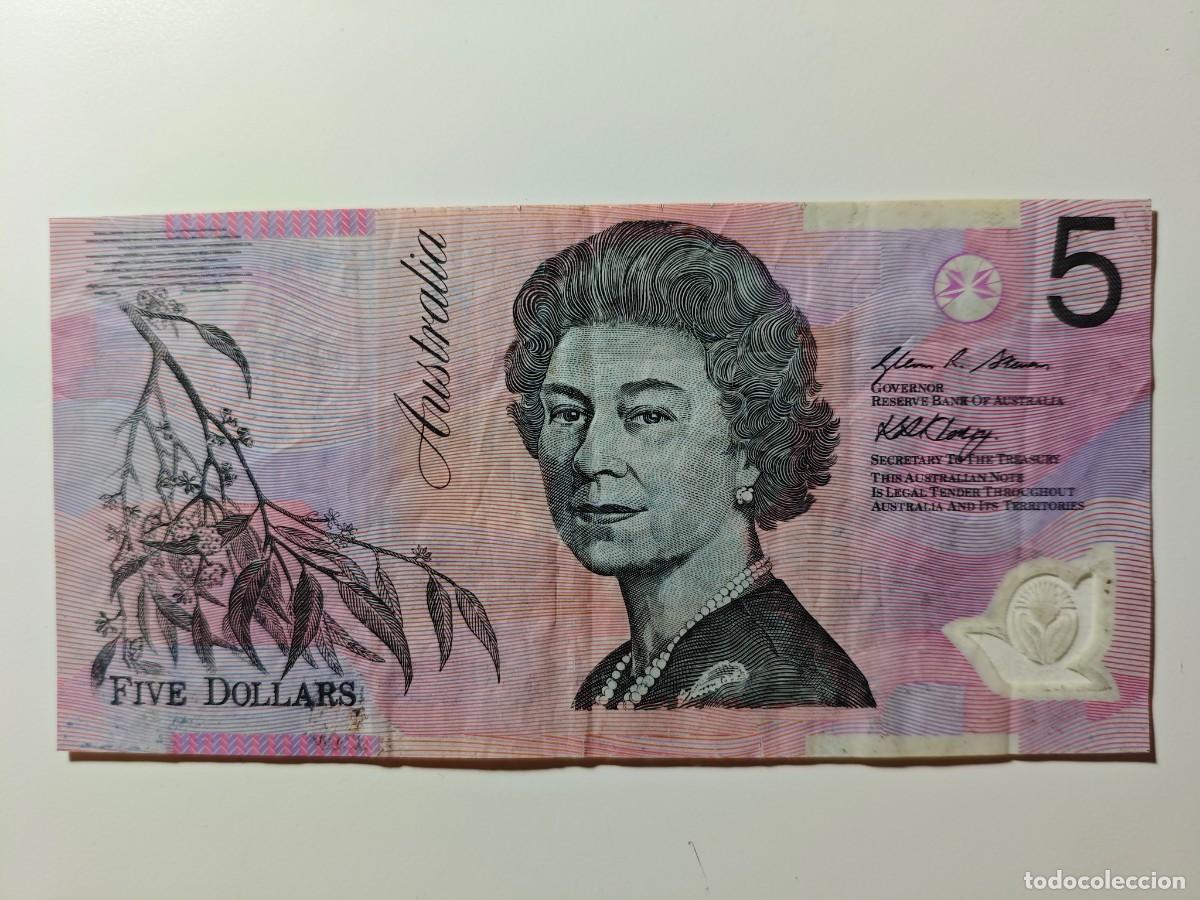 Monedas antiguas de Ocean&iacute;a: 5 DOLARES AUSTRALIA BILLETE