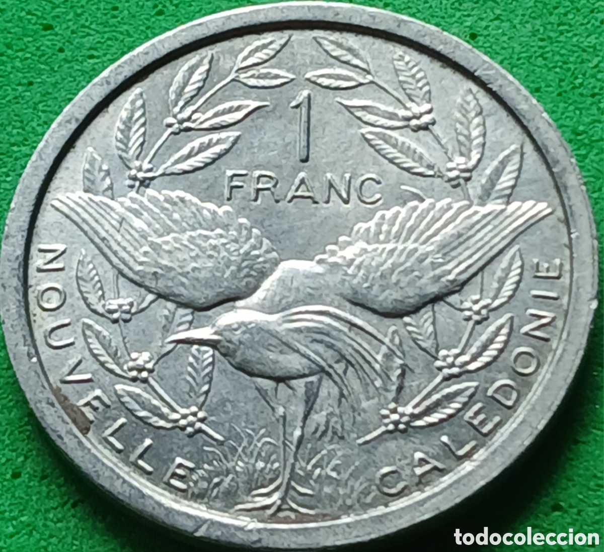 Monedas antiguas de Ocean&iacute;a: Nueva Caledonia 1 franco 1949 km#2