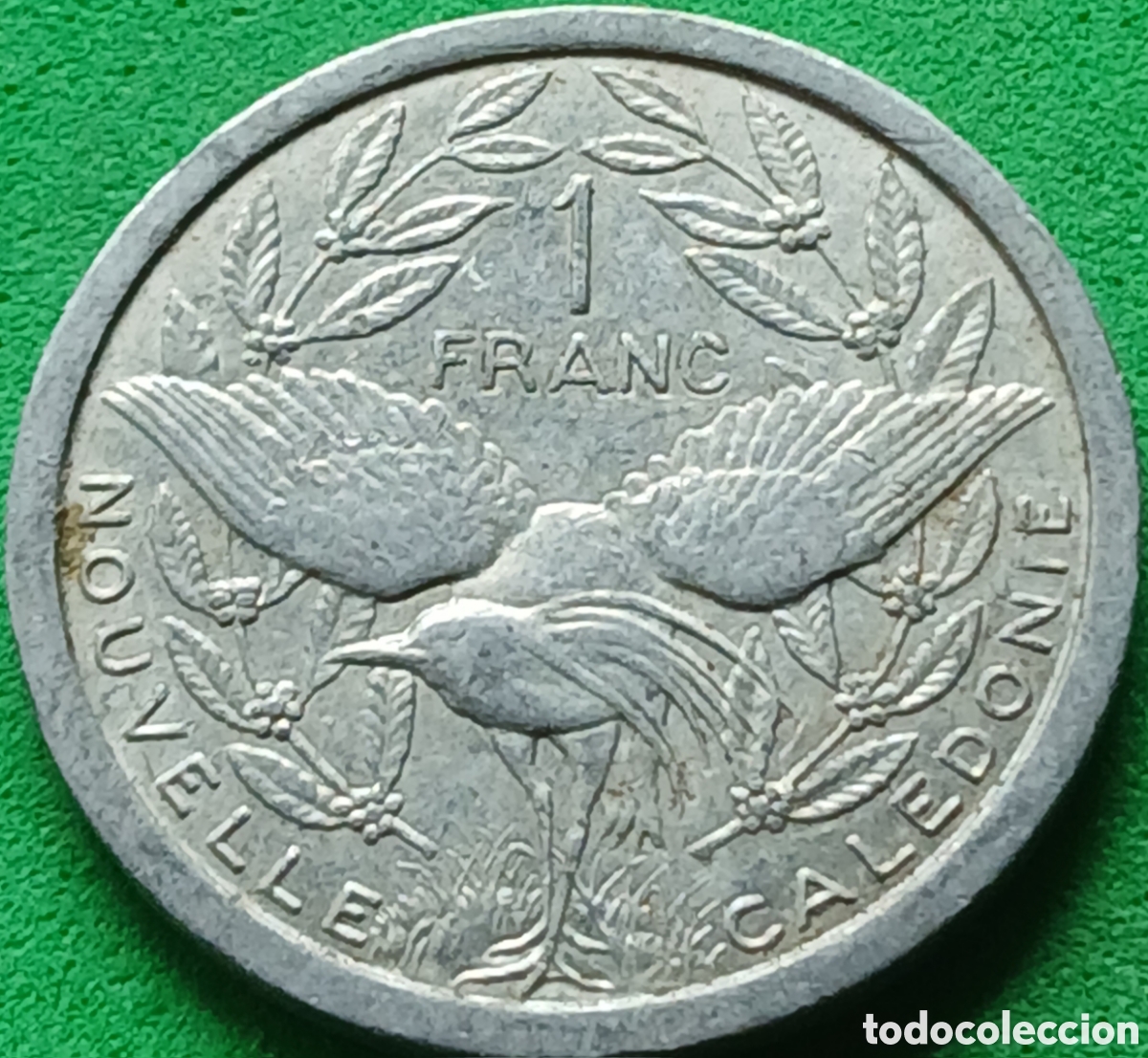 Monedas antiguas de Ocean&iacute;a: Nueva Caledonia 1 franco 1982 km#10 ESCASA