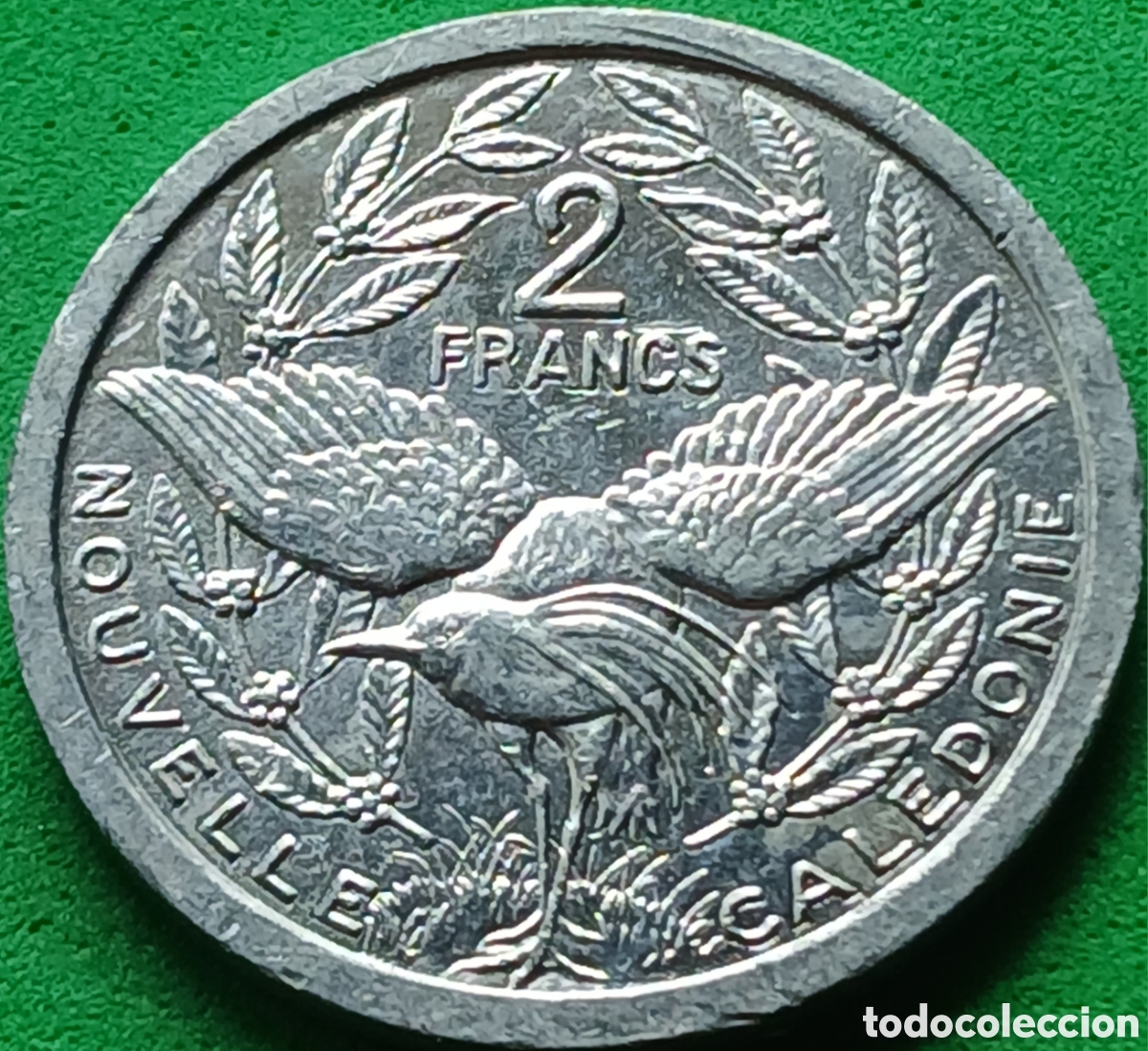 Monedas antiguas de Ocean&iacute;a: Nueva Caledonia 2 francos 2012 km#14 ESCASA
