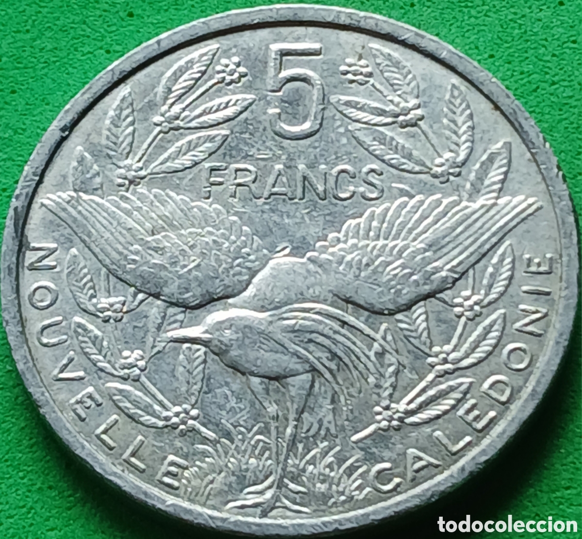 Monedas antiguas de Ocean&iacute;a: Nueva Caledonia 5 francos 2008 km#16 ESCASA
