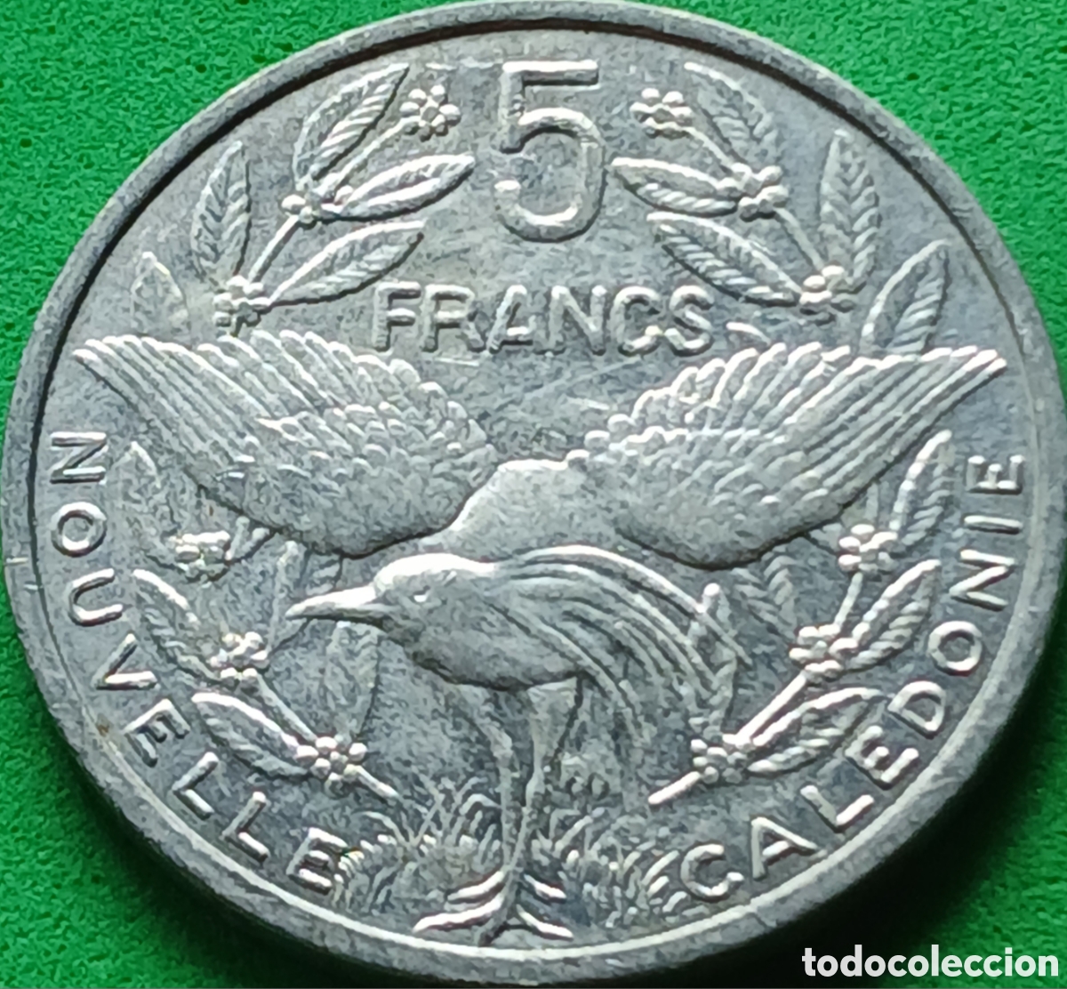 Monedas antiguas de Ocean&iacute;a: Nueva Caledonia 5 francos 2010 km#16 poco com&uacute;n