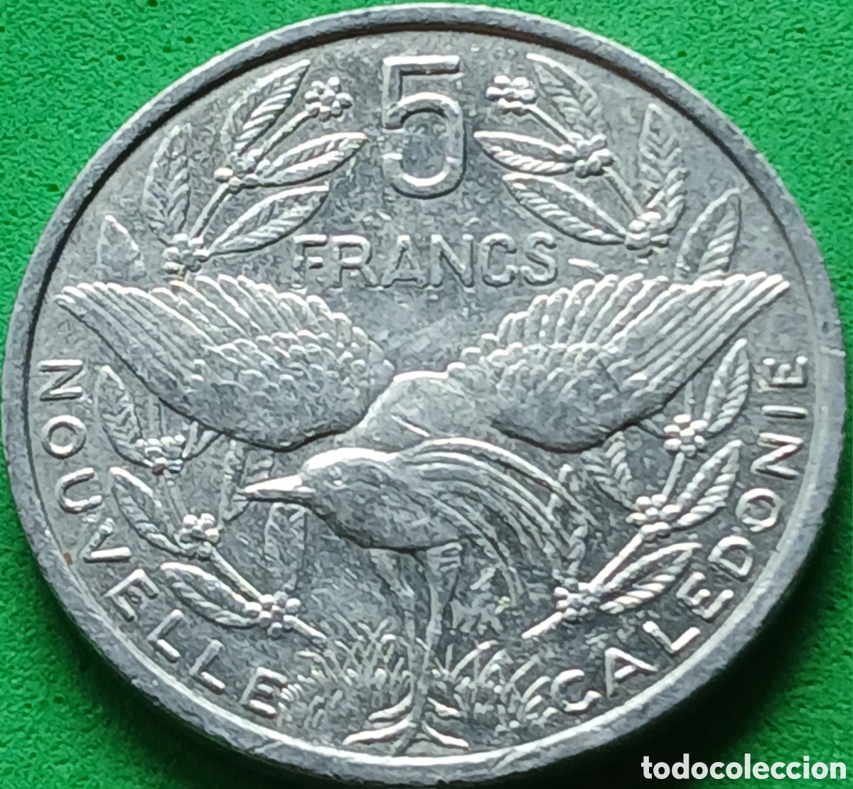 Monedas antiguas de Ocean&iacute;a: Nueva Caledonia 5 francos 2012 km#16 RARA (R)