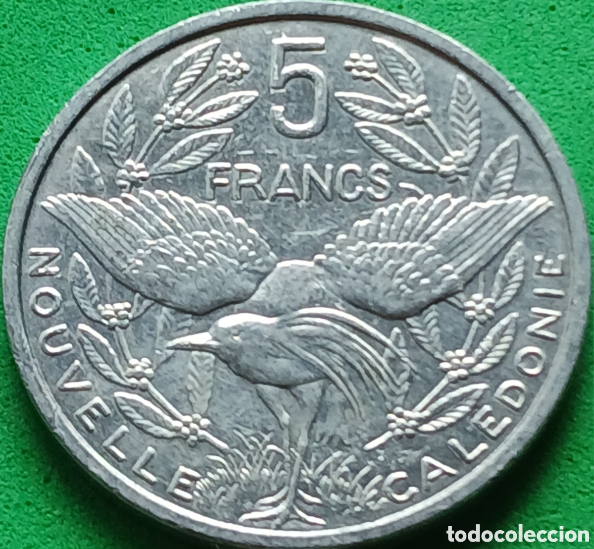 Monedas antiguas de Ocean&iacute;a: Nueva Caledonia 5 francos 2013 km#16 ESCASA
