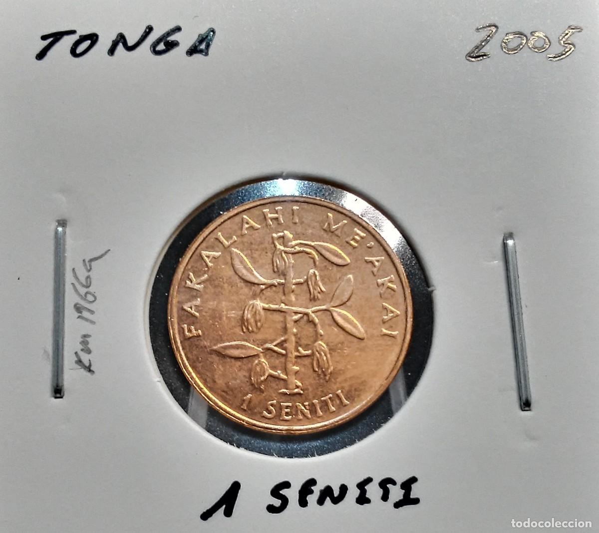 Monedas antiguas de Ocean&iacute;a: TONGA 1 SENITI 2005 KM#66a SC UNC.