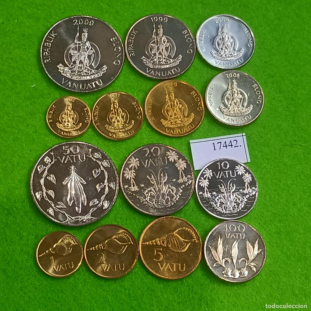 Monedas antiguas de Ocean&iacute;a: Vanuatu LOTE DE 7 MONEDAS , 1, 2, 5, 10, 20, 50 y 100 vatu, 1999-2009, 17442 2