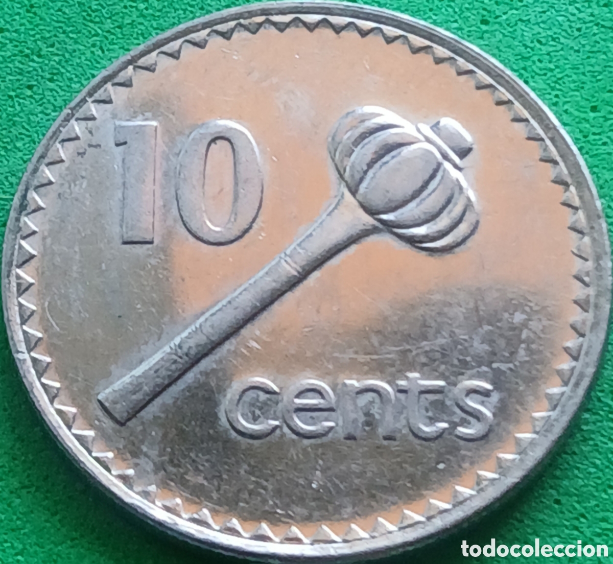 Alte M&uuml;nzen aus Ozeanien: Fiji 10 cents 1990 km#52a