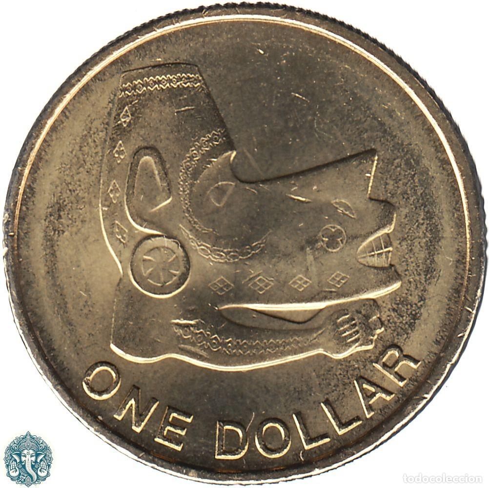 Monedas antiguas de Ocean&iacute;a: ISLAS SALOM&Oacute;N 1 D&oacute;lar 2025 Carlos III Nguzu Nguzu KM#- SOLOMON