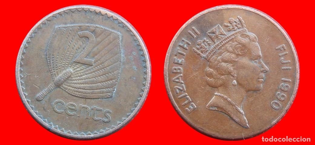 Monedas antiguas de Ocean&iacute;a: 2 CENTAVOS 1990 ISLAS FIJI FIYI-144720