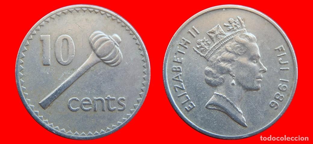 Monedas antiguas de Ocean&iacute;a: 10 CENTAVOS 1986 ISLAS FIJI FIYI-144722