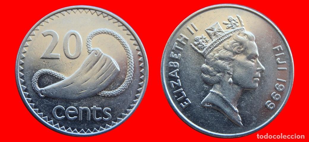 Monedas antiguas de Ocean&iacute;a: 20 CENTAVOS 1999 ISLAS FIJI FIYI-144726