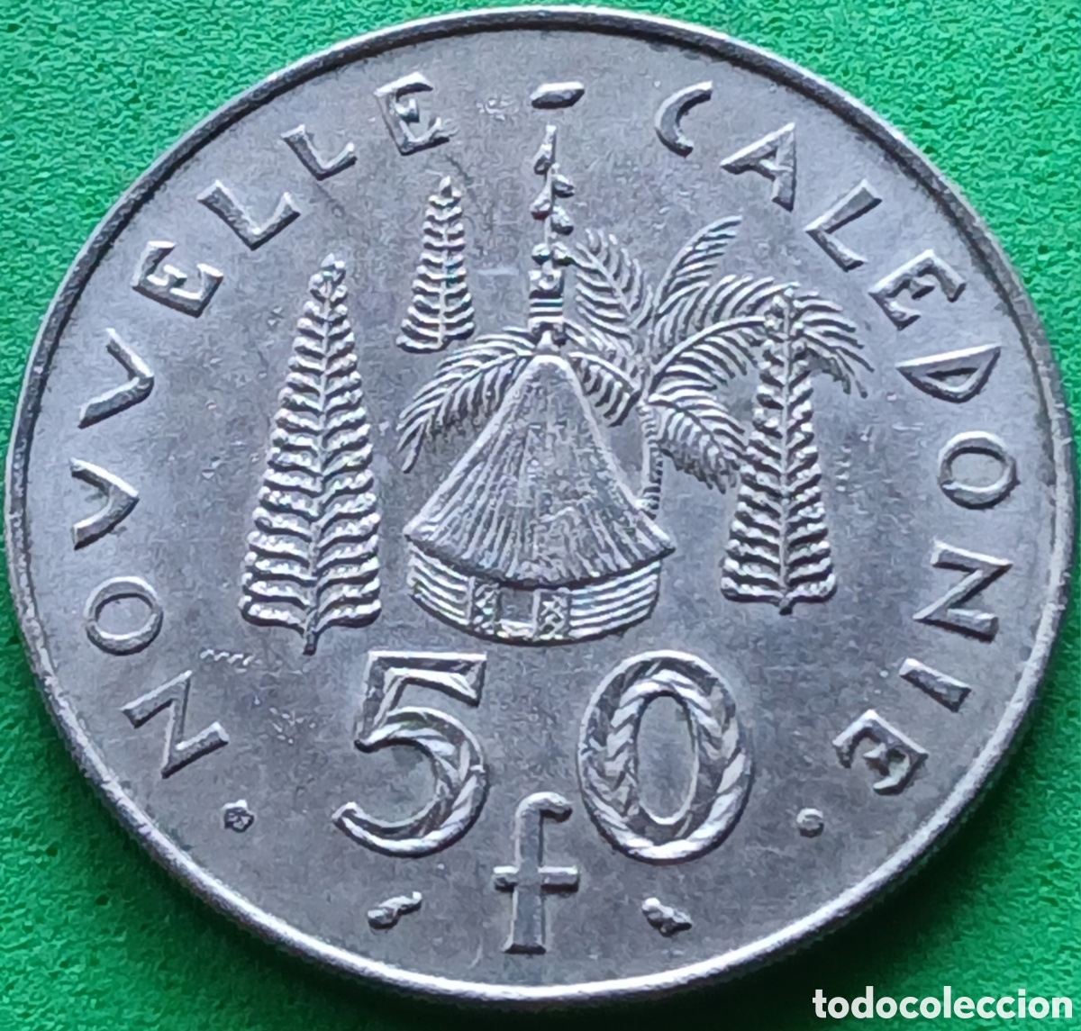 Monedas antiguas de Ocean&iacute;a: Nueva Caledonia 50 francos 1967 km#7