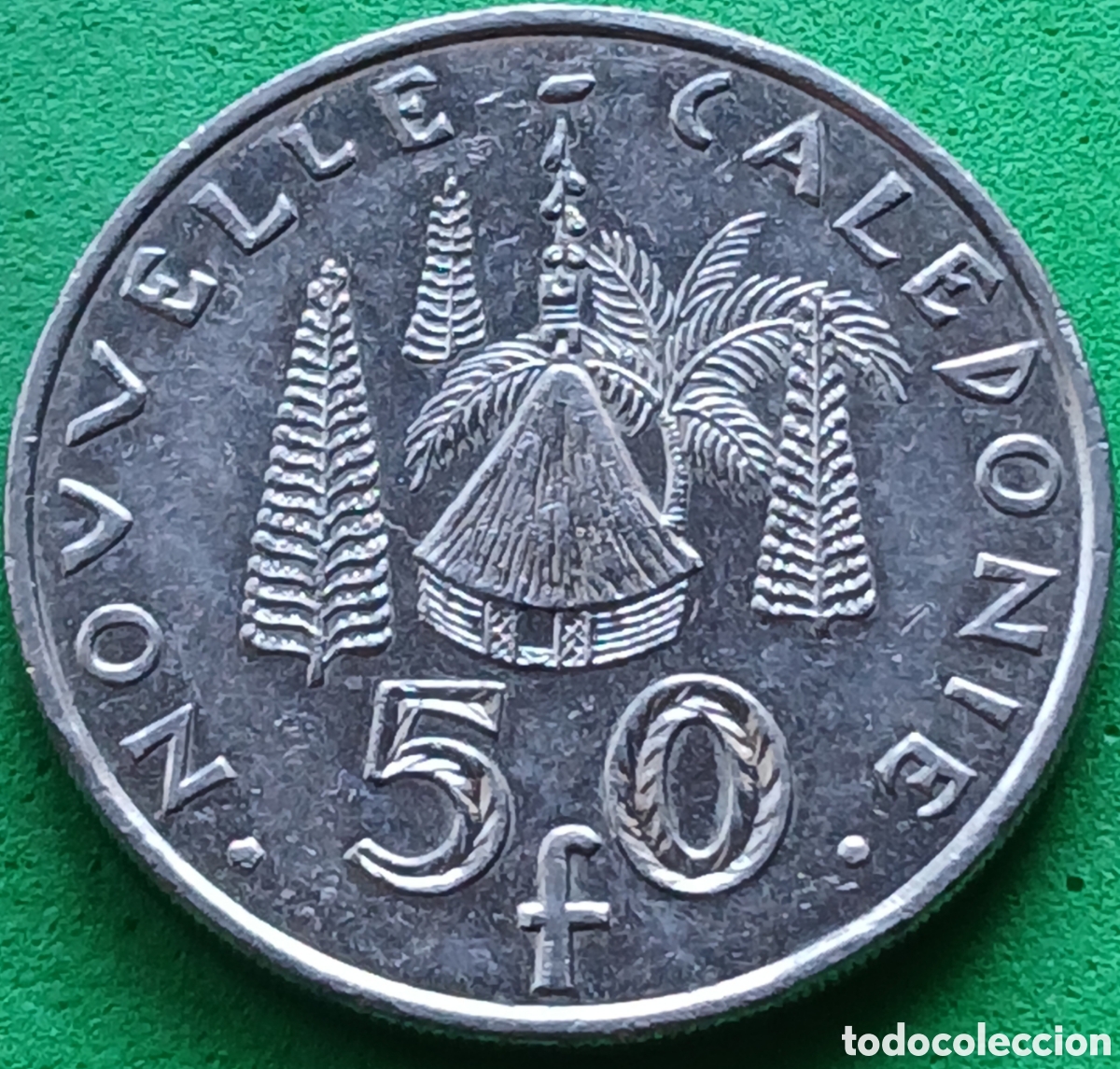 Monedas antiguas de Ocean&iacute;a: Nueva Caledonia 50 francos 2005 km#13 RARA (R) !
