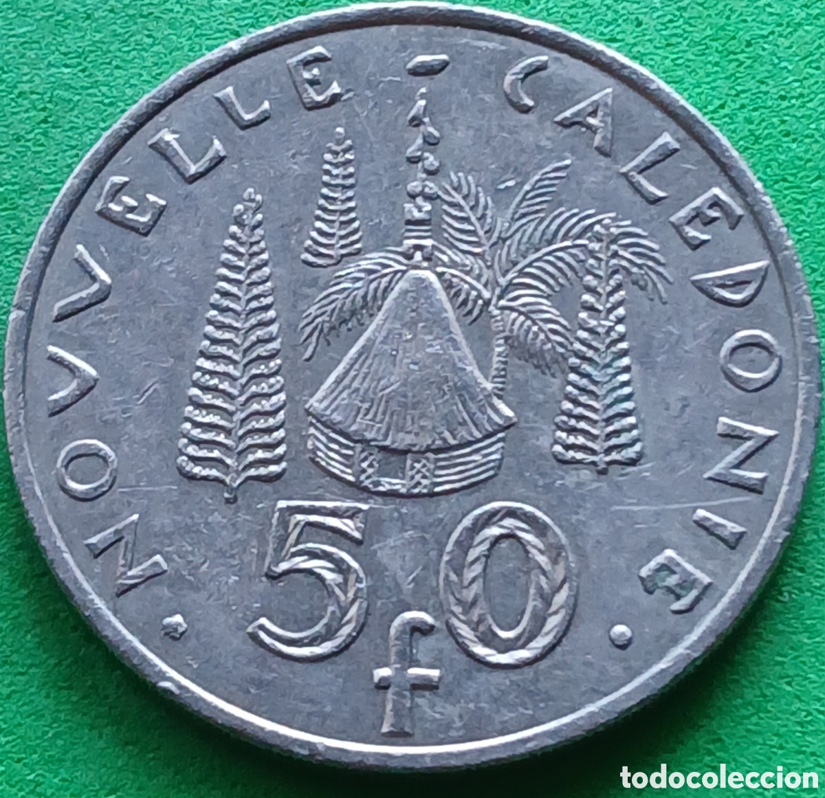 Monedas antiguas de Ocean&iacute;a: Nueva Caledonia 50 francos 2008 km#13a ESCASA!