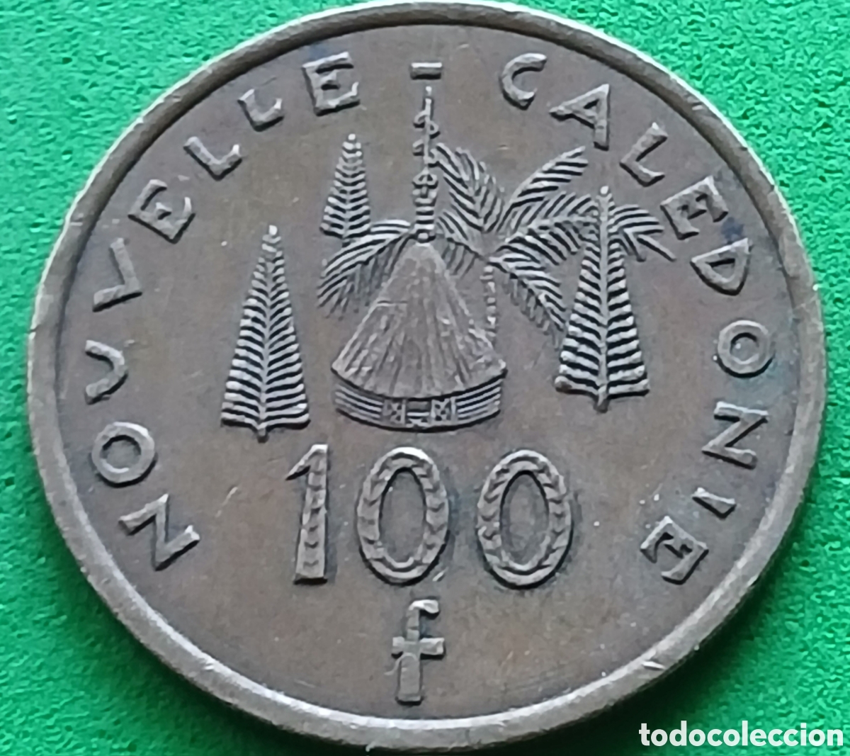 Monedas antiguas de Ocean&iacute;a: Nueva Caledonia 100 francos 2005 km#15 RARA (R)!