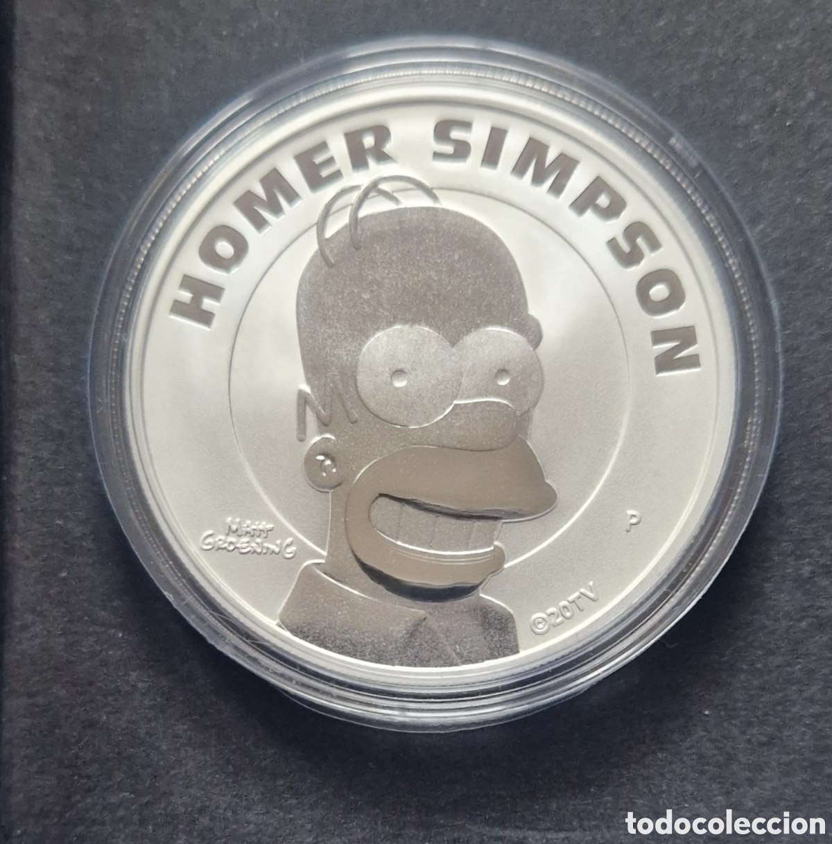Monedas antiguas de Ocean&iacute;a: Onza Plata Pura Homer Sinpson 2021