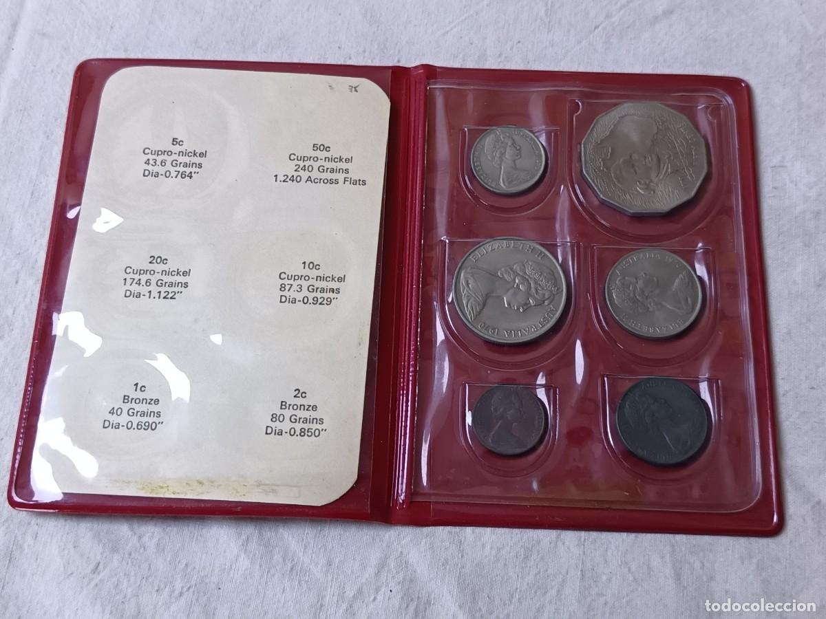 Monnaies anciennes d'Oc&eacute;anie: Estuche con Pruebas Numism&aacute;ticas, Royal Australian Mint, 1970