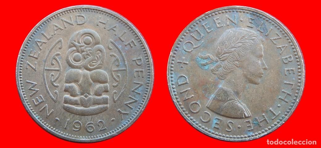 Monedas antiguas de Ocean&iacute;a: 1/2 PENIQUE PENNY 1962 NUEVA ZELANDA-144878
