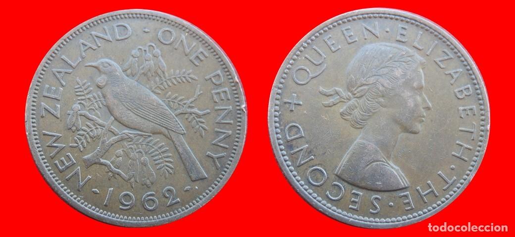 Monedas antiguas de Ocean&iacute;a: 1 PENIQUE PENNY 1962 NUEVA ZELANDA-144881
