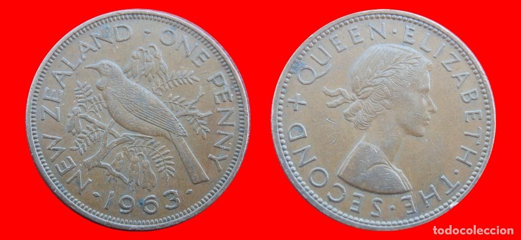 Monedas antiguas de Ocean&iacute;a: 1 PENIQUE PENNY 1963 NUEVA ZELANDA-144882