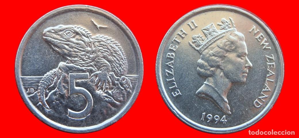 Monedas antiguas de Ocean&iacute;a: 5 CENTAVOS CENTS CENTIMOS 1994 NUEVA ZELANDA-144886