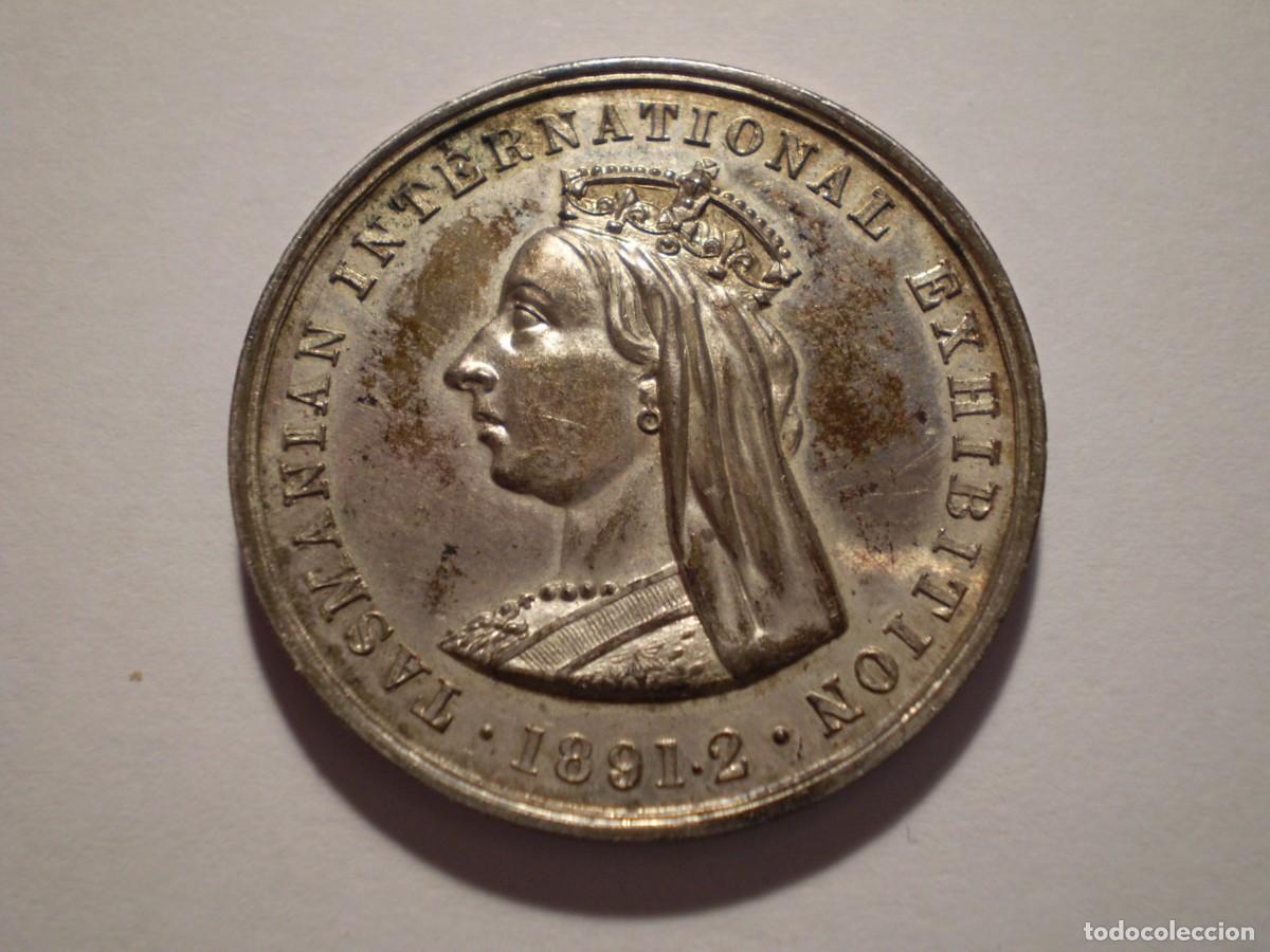 Monedas antiguas de Ocean&iacute;a: 4SAY13 Tasmania International Exhibition 1891 - 2, medal