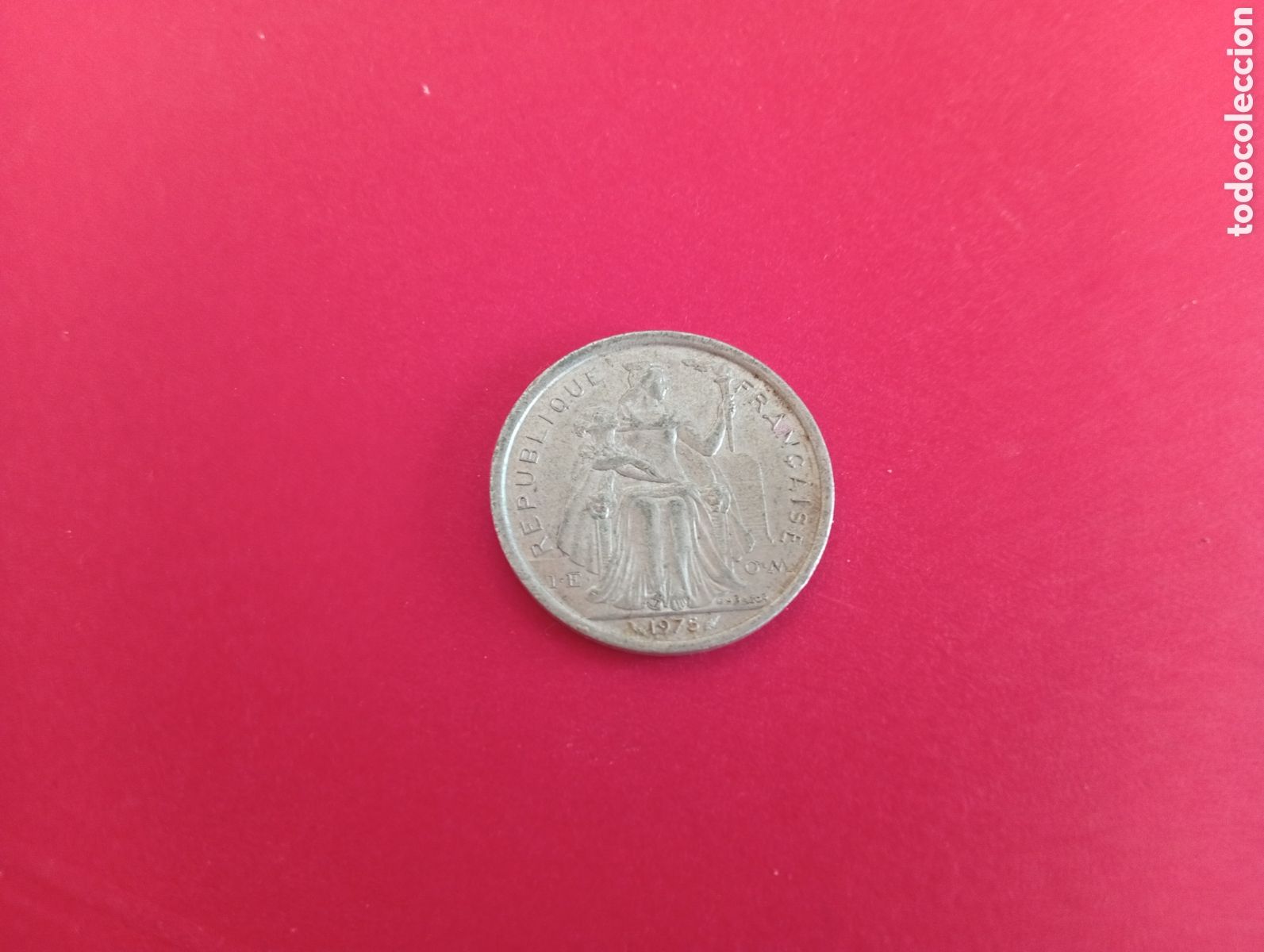 Monedas antiguas de Ocean&iacute;a: 2 francos de Polinesia francesa 1975