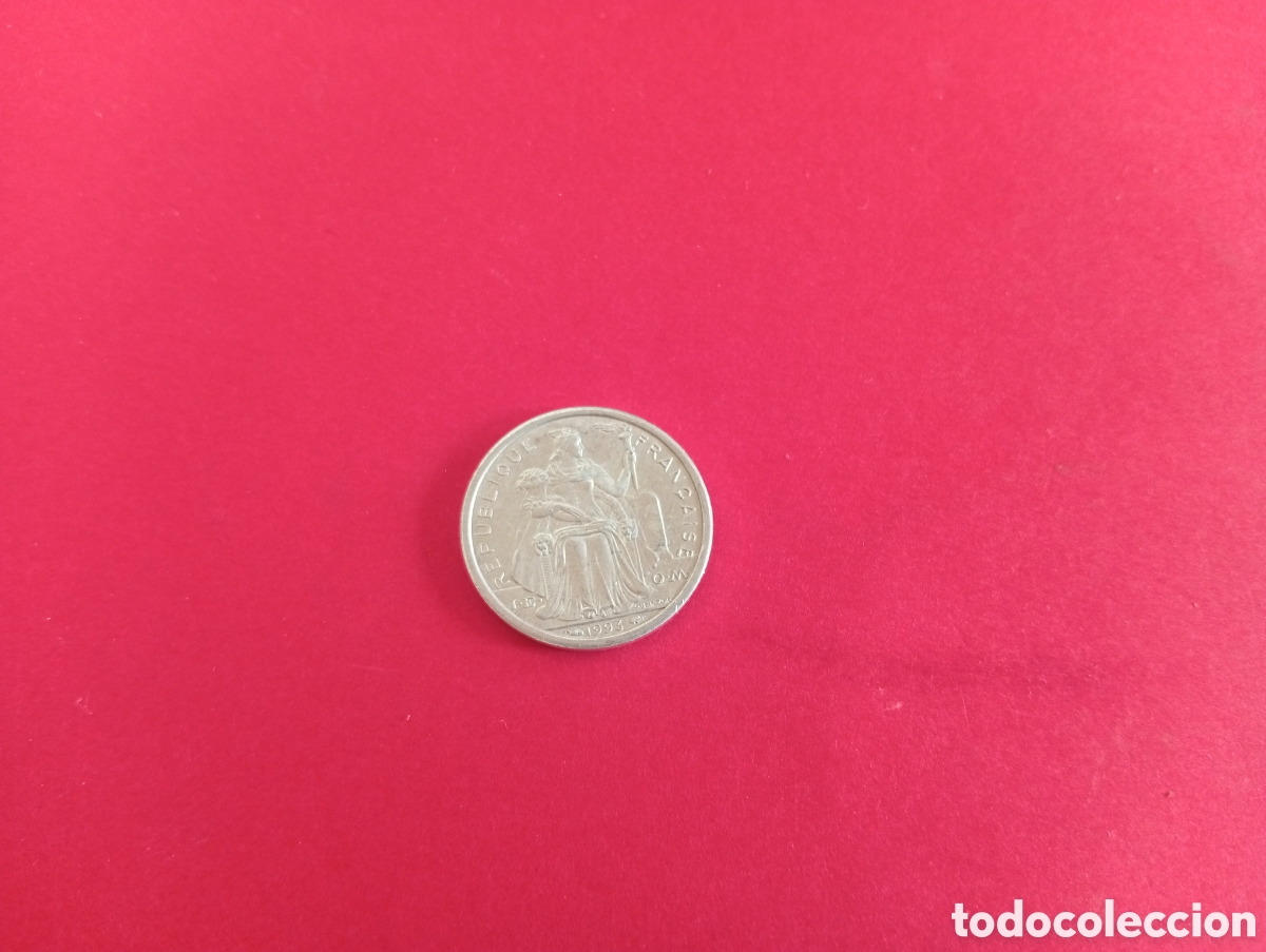 Monedas antiguas de Ocean&iacute;a: 1 franco de Polinesia francesa 1993