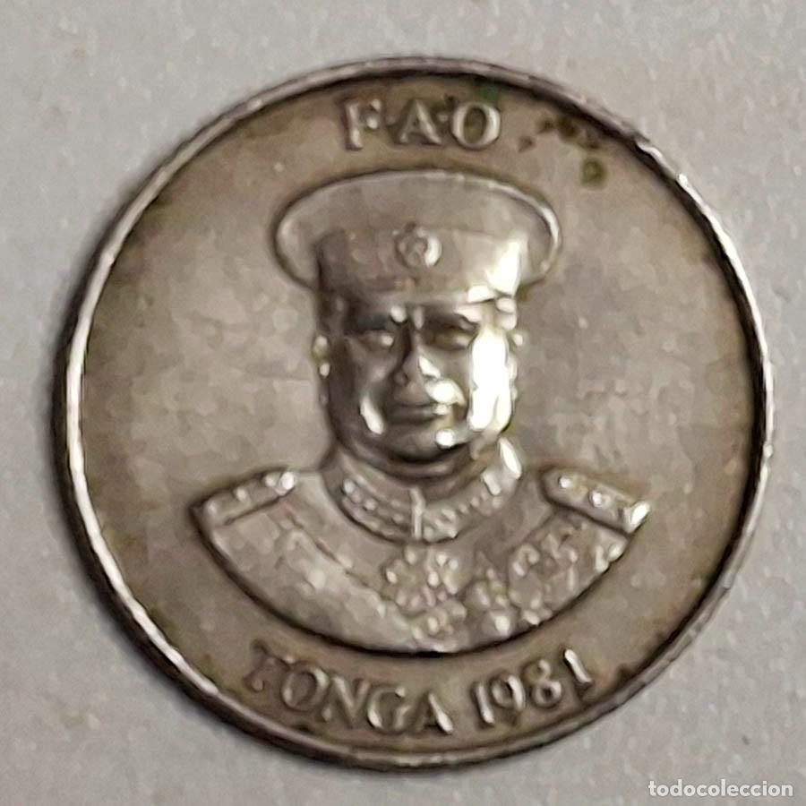 Monedas antiguas de Ocean&iacute;a: Tonga, 20 Senti 1981