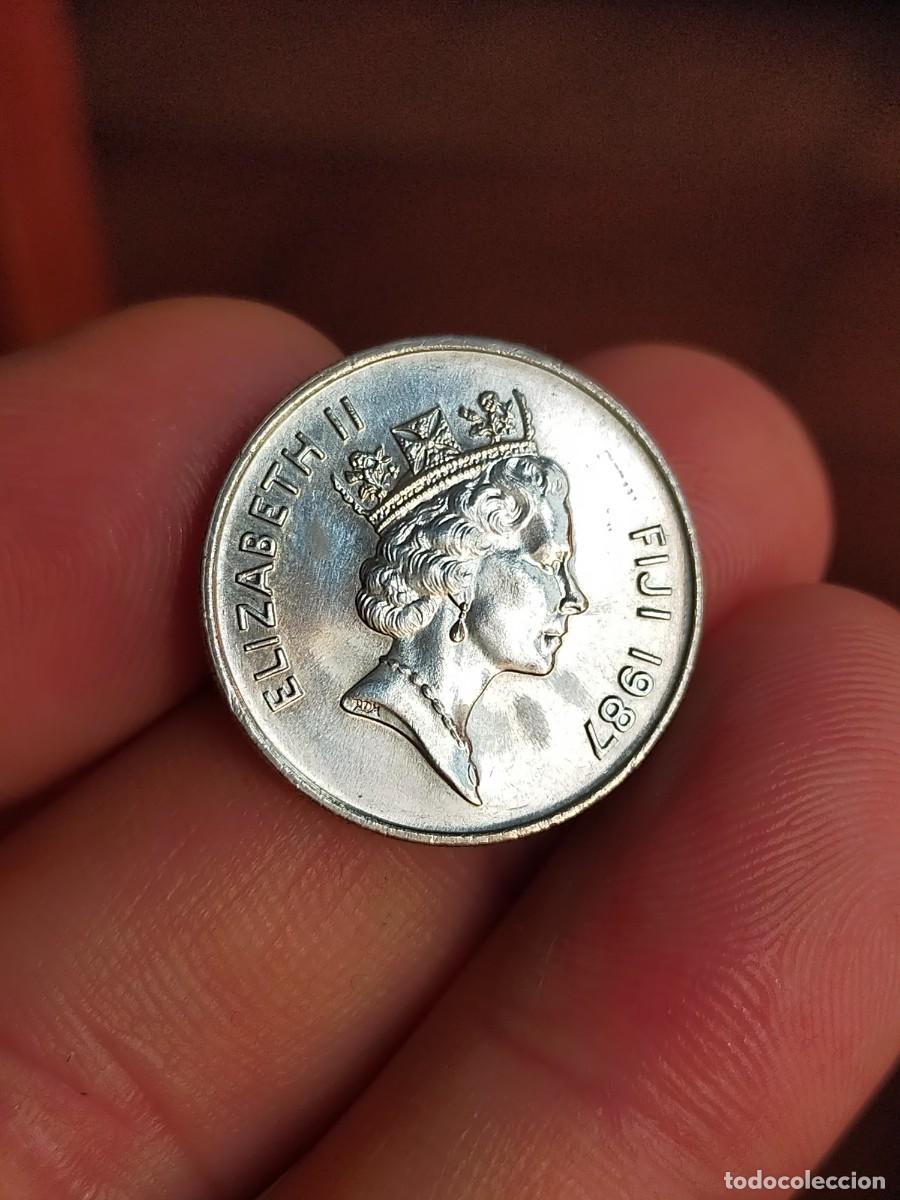 Monedas antiguas de Ocean&iacute;a: MONEDA DE 10 DIEZ CENTS CENTAVOS CENTIMOS FIJI 1987 EXCELENTE CONSERVACION