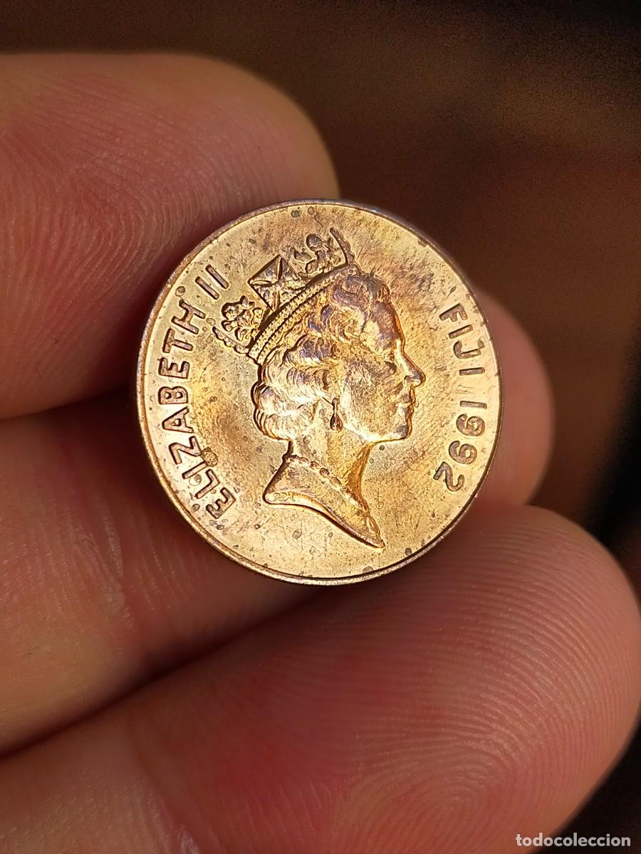 Monedas antiguas de Ocean&iacute;a: MONEDA DE 2 DOS CENTS CENTAVOS CENTIMOS FIJI 1992 EXCELENTE CONSERVACION