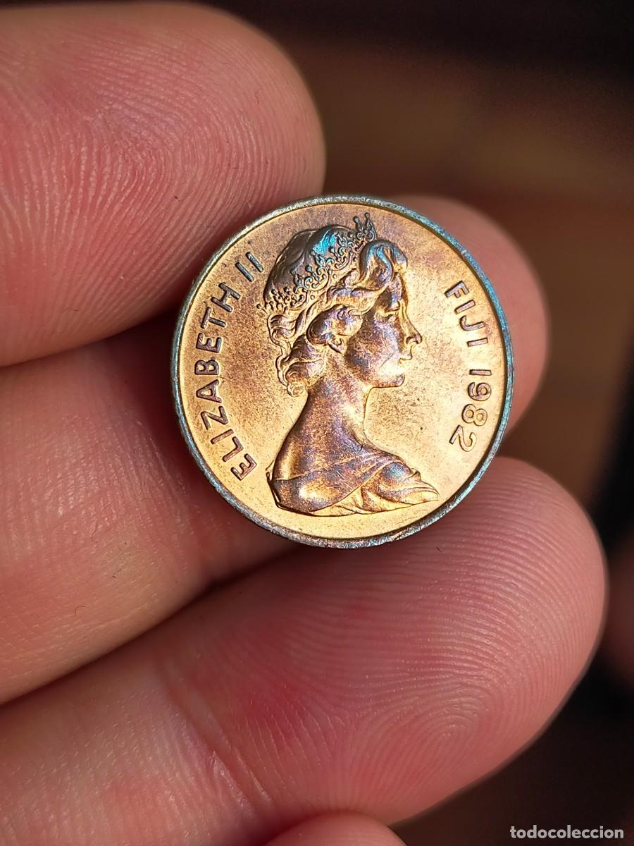 Monedas antiguas de Ocean&iacute;a: MONEDA DE 2 DOS CENTS CENTAVOS CENTIMOS FIJI 1982 EXCELENTE CONSERVACION