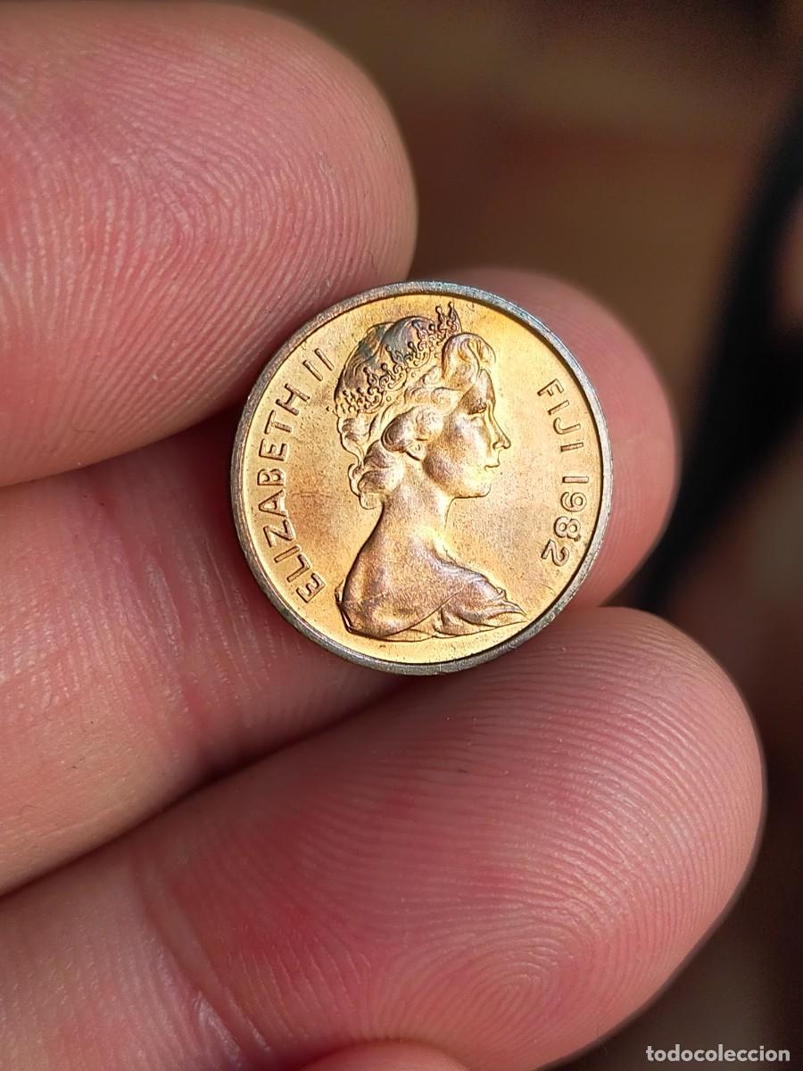 Monedas antiguas de Ocean&iacute;a: MONEDA DE 1 UN CENT CENTAVO CENTIMOS FIJI 1982 EXCELENTE CONSERVACION FAO