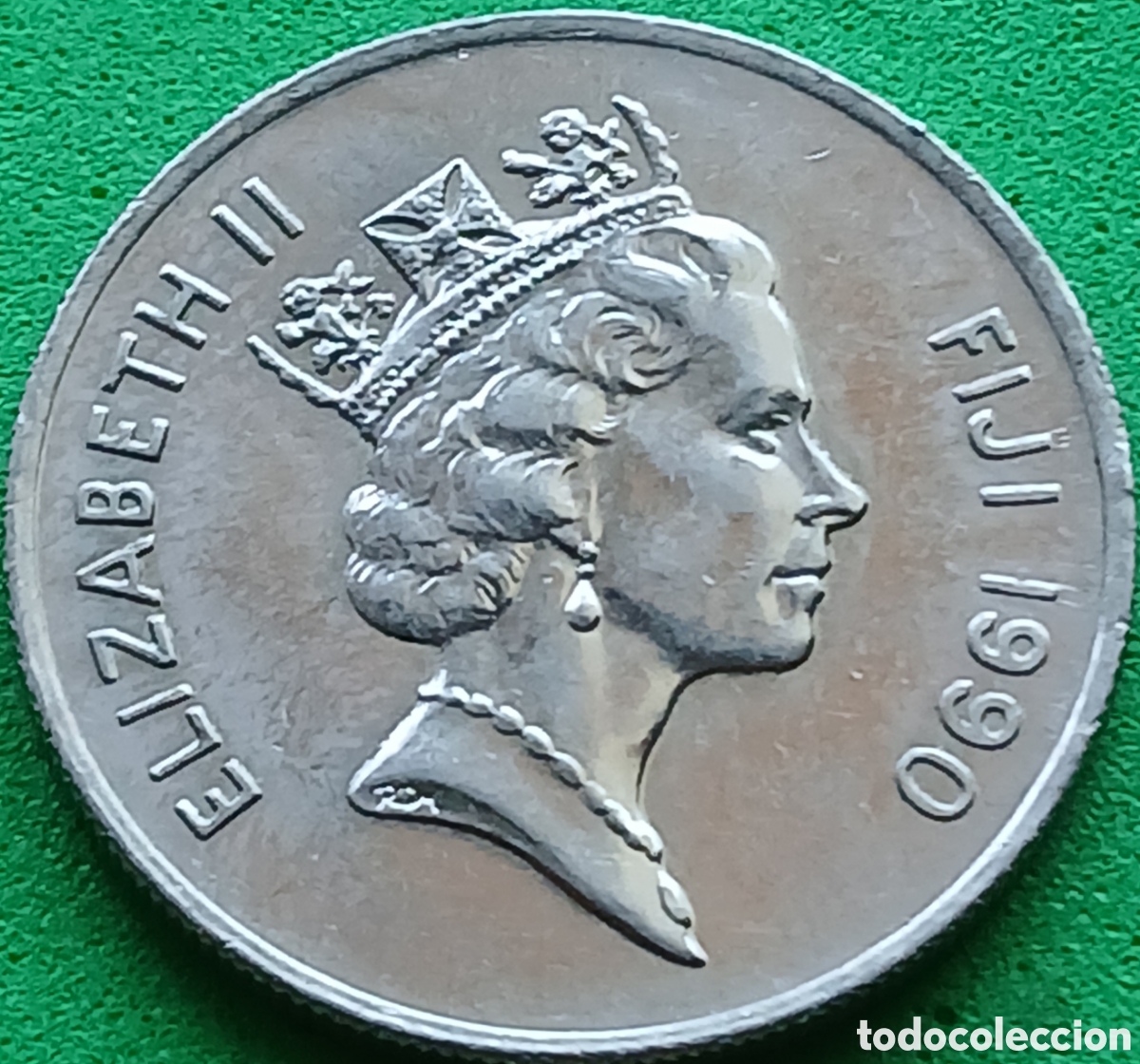 Monedas antiguas de Ocean&iacute;a: Fiji 10 cents 1990 km#53a