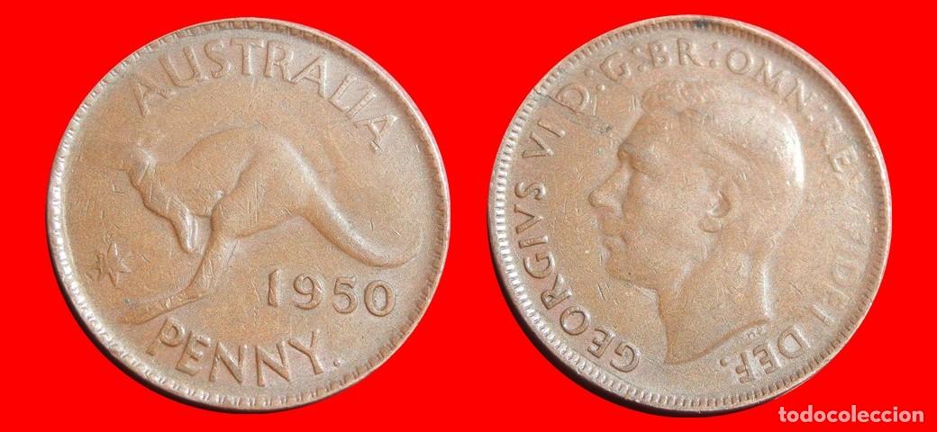 Monedas antiguas de Ocean&iacute;a: 1 PENIQUE PENNY 1950 AUSTRALIA-150297