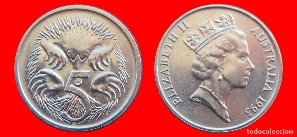 Monedas antiguas de Ocean&iacute;a: 5 CENTAVOS 1993 AUSTRALIA-150302