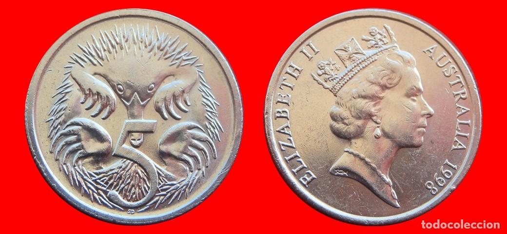 Monedas antiguas de Ocean&iacute;a: 5 CENTAVOS 1998 AUSTRALIA-150303