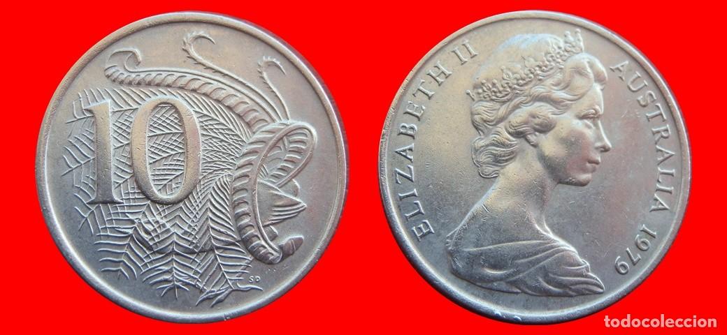 Monedas antiguas de Ocean&iacute;a: 10 CENTAVOS 1979 AUSTRALIA-150309