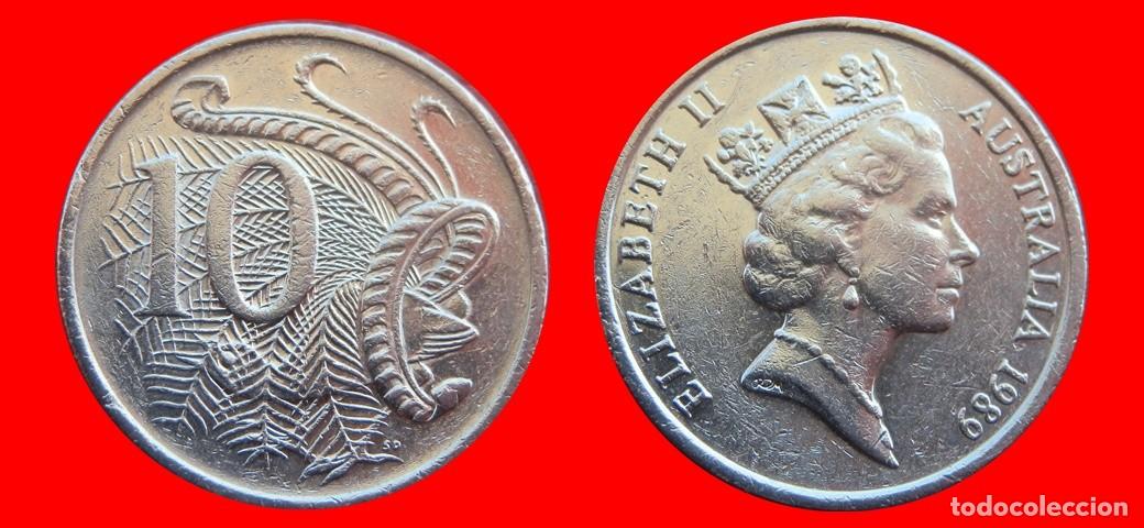 Monedas antiguas de Ocean&iacute;a: 10 CENTAVOS 1989 AUSTRALIA-150311