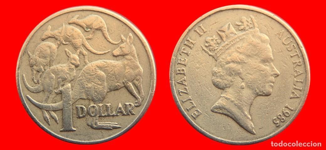 Monedas antiguas de Ocean&iacute;a: 1 DOLAR 1985 AUSTRALIA-150327