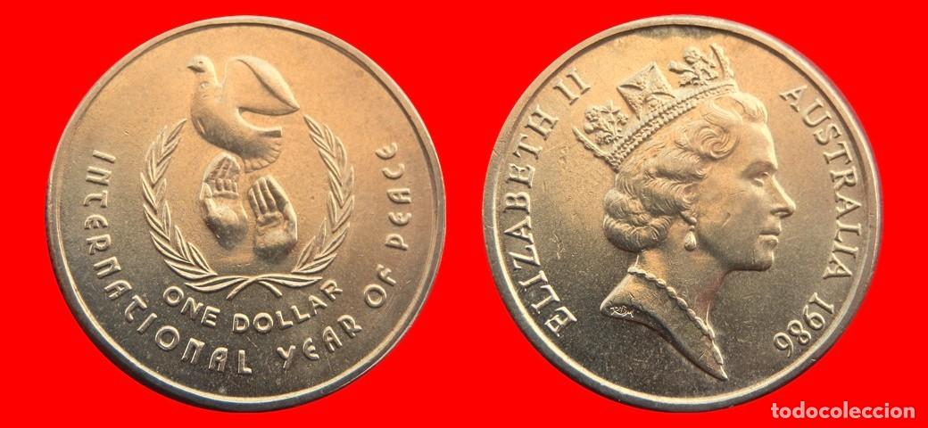 Monedas antiguas de Ocean&iacute;a: 1 DOLAR 1986 AUSTRALIA-150330