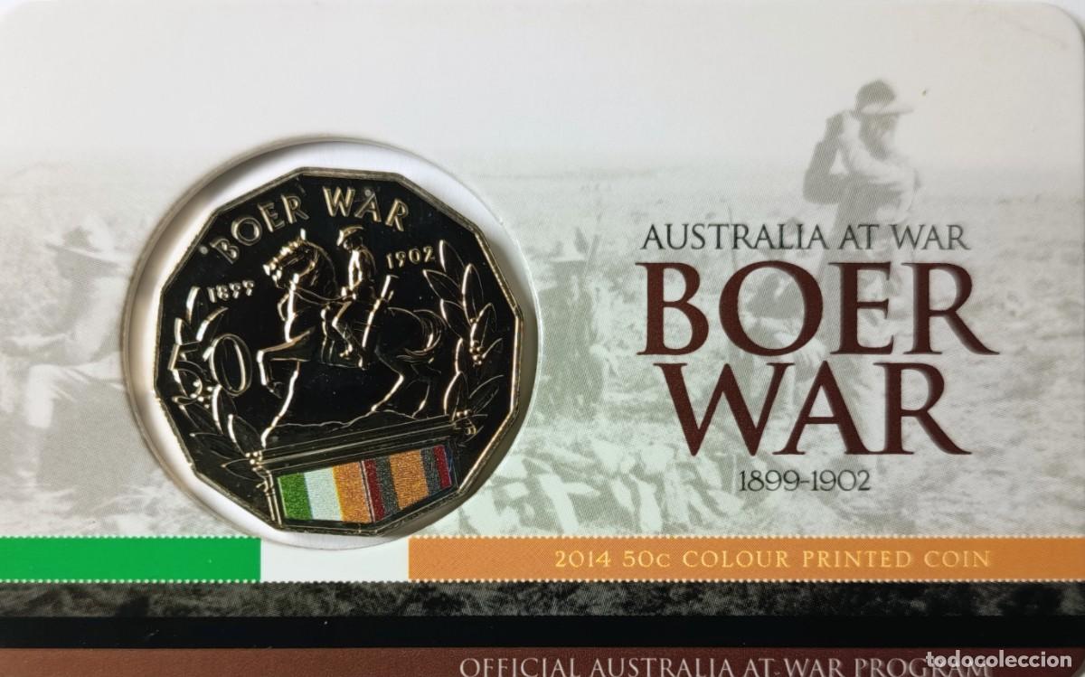Monedas antiguas de Ocean&iacute;a: AUSTRALIA. 12 MONEDAS DE 20 y 50 Cents. 2009-2014. &ldquo;AUSTRALIA REMEMBERS&rdquo; Y &ldquo;AUSTRALIA AT WAR&rdquo;.