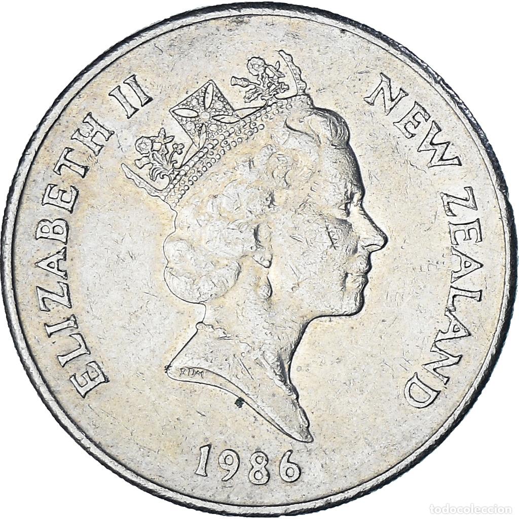 Monedas antiguas de Ocean&iacute;a: [#1363321] Nueva Zelanda, 20 Cents, 1986