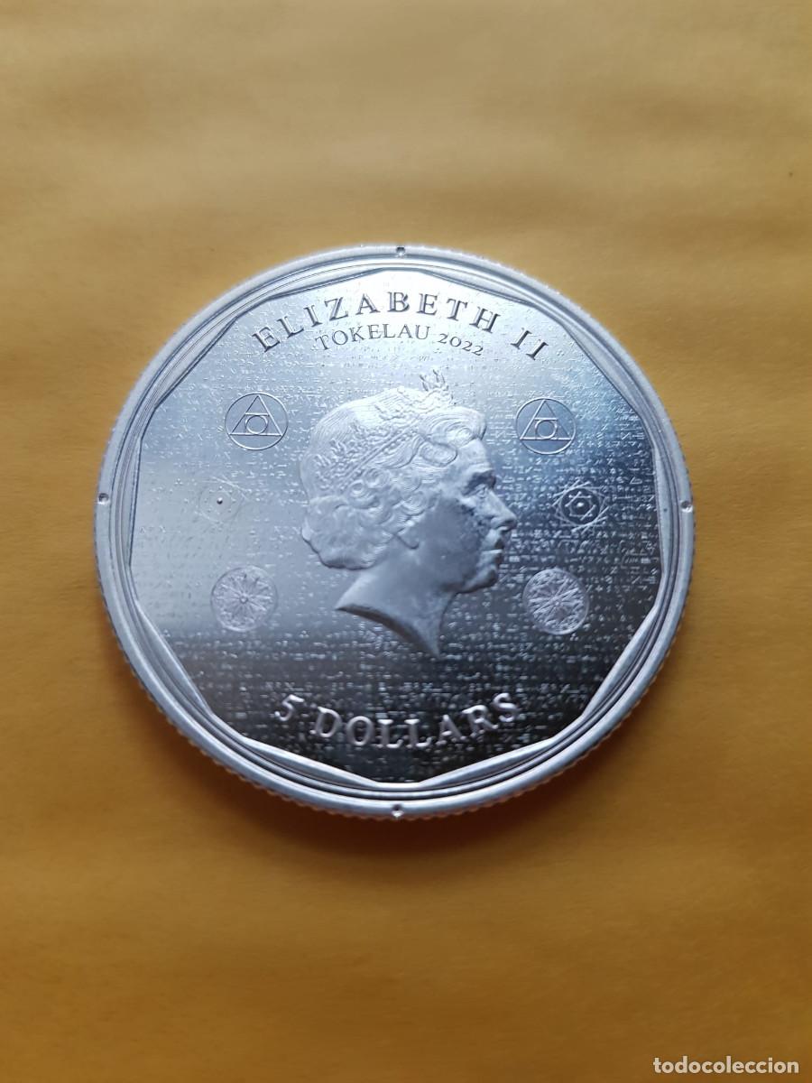 Monedas antiguas de Ocean&iacute;a: TOKELAU-5 DOLARES-2022-PLATA 999-1 ONZA