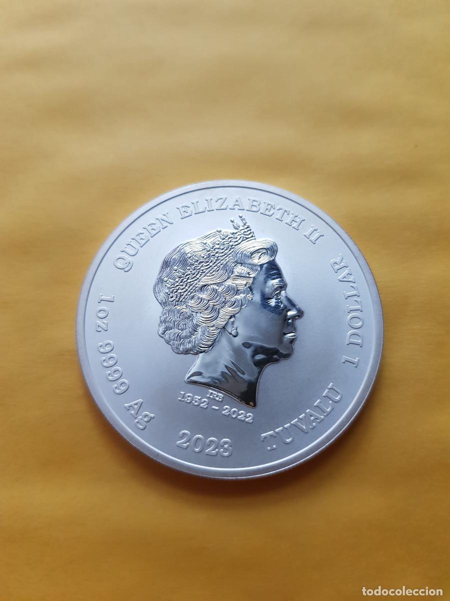 Monedas antiguas de Ocean&iacute;a: TUVALU-1 DOLAR-2023-PLATA 999-1 ONZA