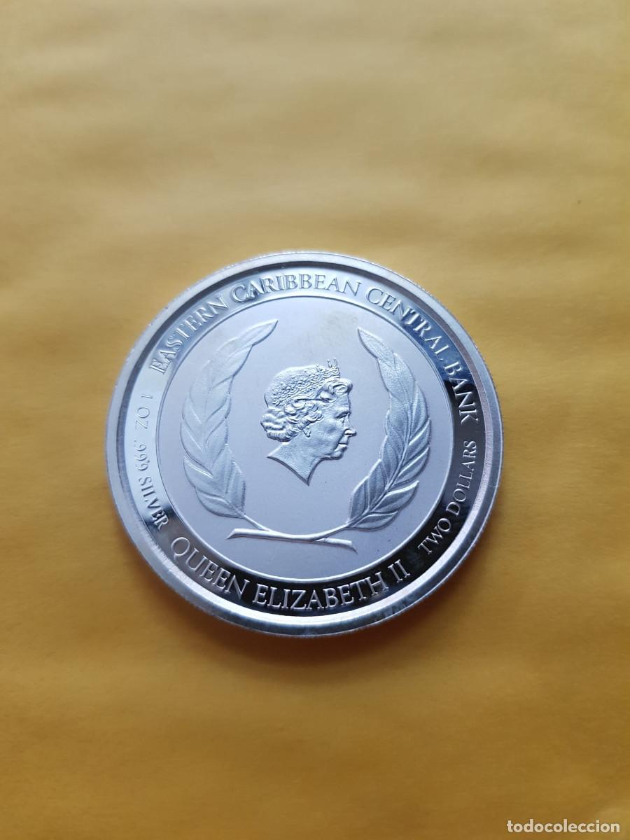 Monedas antiguas de Ocean&iacute;a: ANTIGUA Y BARBUDA-2 DOLARES-2021-PLATA 999-1 ONZA