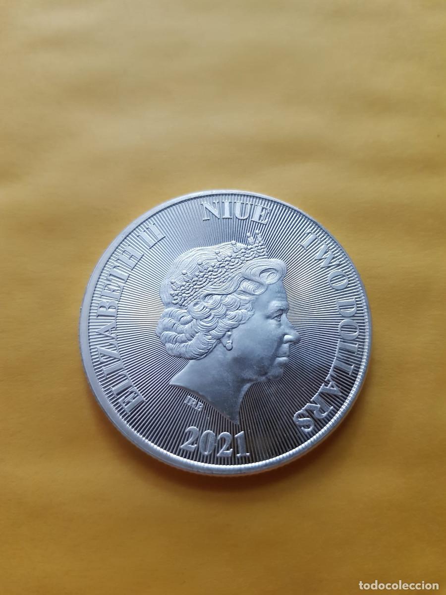 Monedas antiguas de Ocean&iacute;a: NIUE-2 DOLARES-2021-PLATA 999-1 ONZA