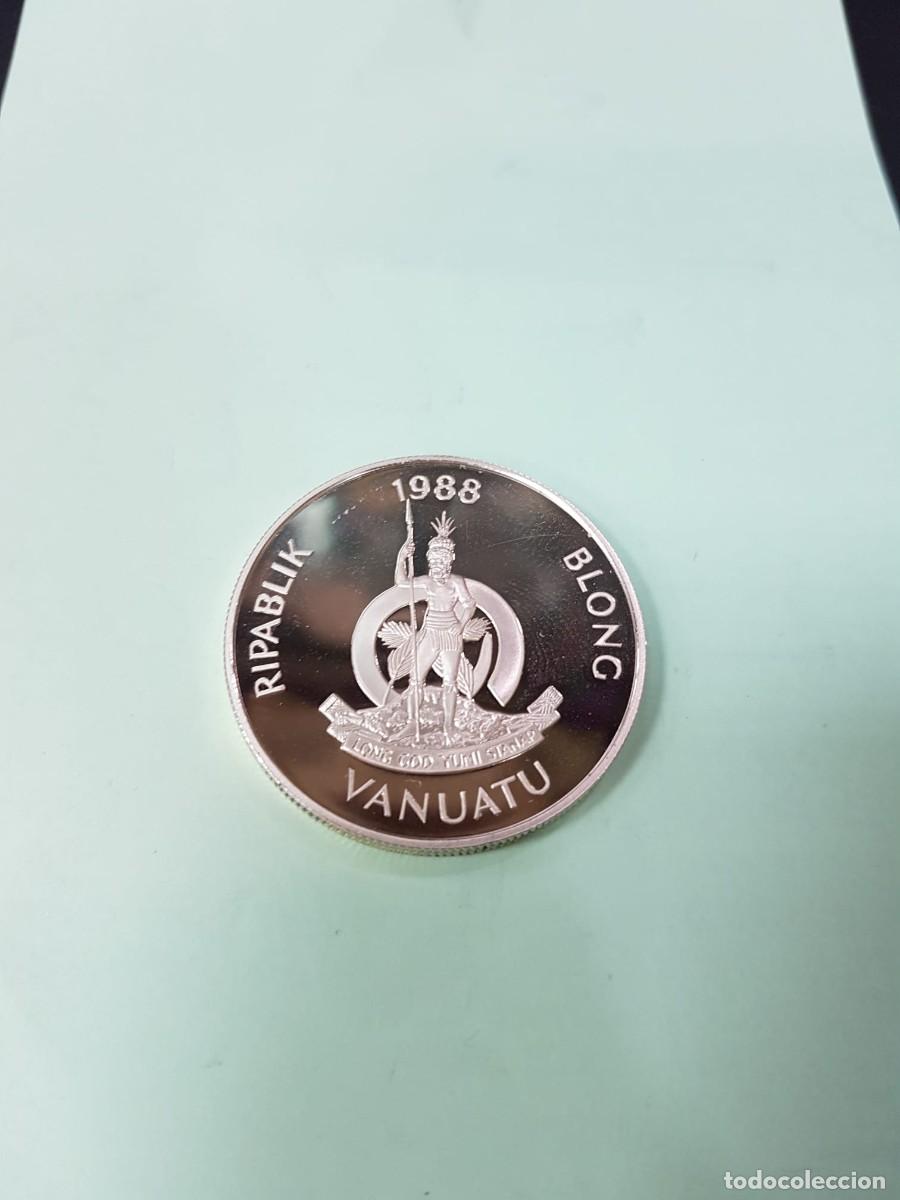 Monedas antiguas de Ocean&iacute;a: VANUATU-50 VATU-1988-PLATA-1 ONZA